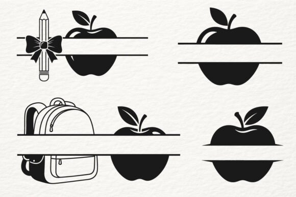Download Back to School Apple Pencil Bow SVG PNG - Premium Resources