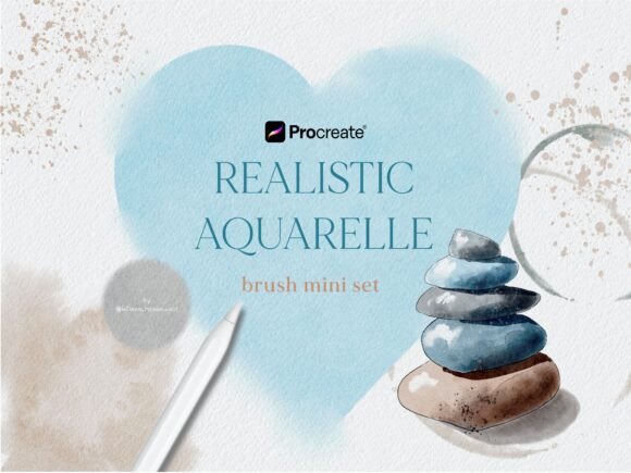 Download Realistic Watercolor Brush for Procreate - Brush for procreate Collection