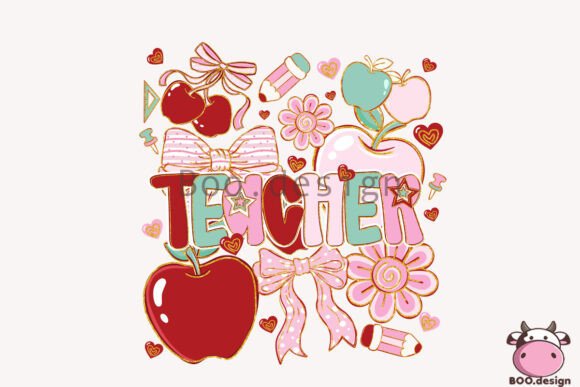 Download Teacher Pink Apple Pencil Bow Clipart - Apple pencil Collection