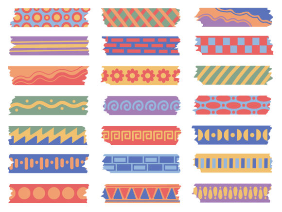 Download Set of Cute Washi Tape Collection - Cute washi Collection