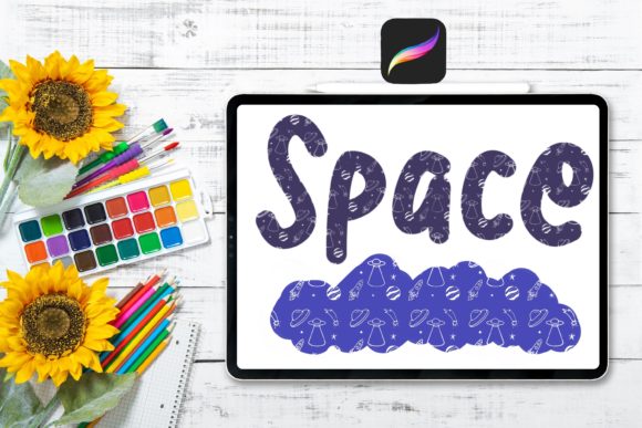 Download Space Texture Brush for Procreate - Brush for procreate Collection