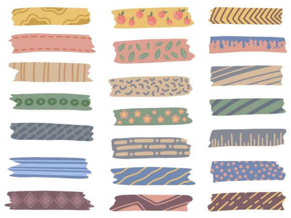 Download Set of Cute Washi Tape Collection - Cute washi Collection