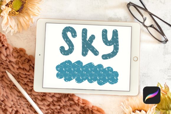 Download Sky Texture Brush for Procreate - Brush for procreate Collection