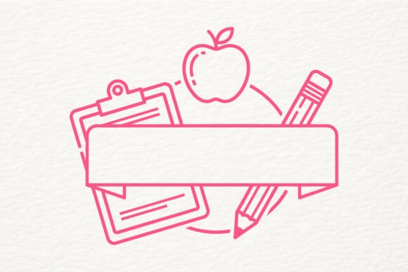 Download Clipboard Apple Pencil Banner SVG School - Premium Resources