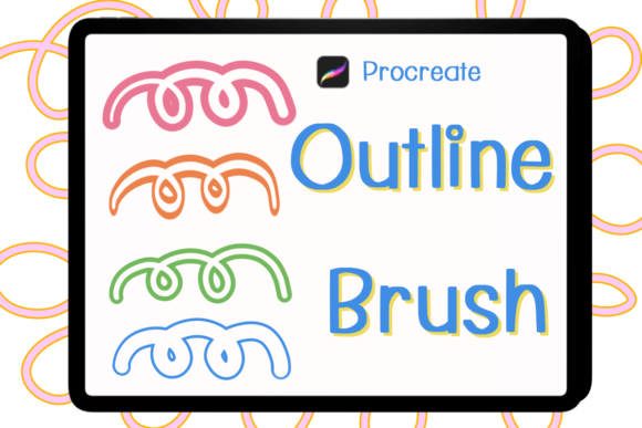 Download Outline Brush for Procreate - Brush for procreate Collection