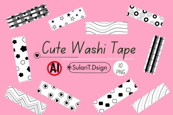 Download Cute Washi Tape (10 PNG) - Cute washi Collection