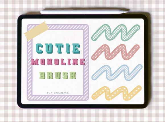 Download Outline Brush for Procreate | Monoline - Brush for procreate Collection