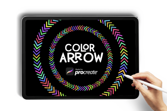 Download Color Arrow Line Brush for Procreate - Brush for procreate Collection